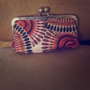 Cute, patterned, clutch from Francesca’s